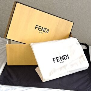 Fendi Box and Pair of Dust Bags